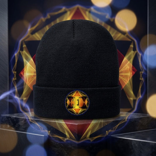 Hebrew World™ (01–02) — Royal Radiance™ | Cuffed Fleece Beanie