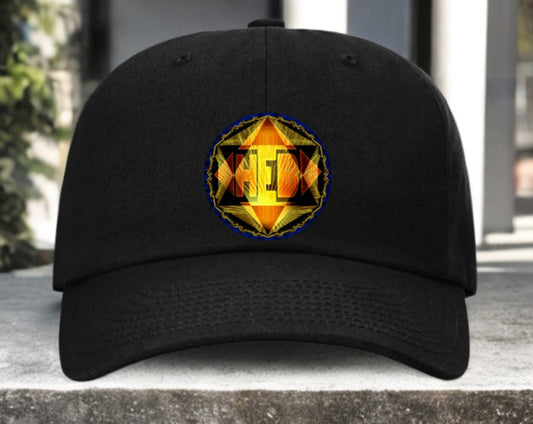 Hebrew World™ (01–02) — Royal Radiance™ | Recycled Twill Dad Cap