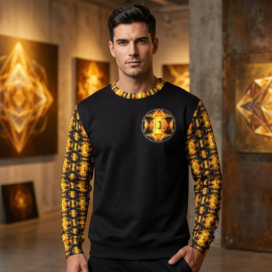 Hebrew World™ (01–02) — Royal Radiance™ | Unisex Sweatshirt