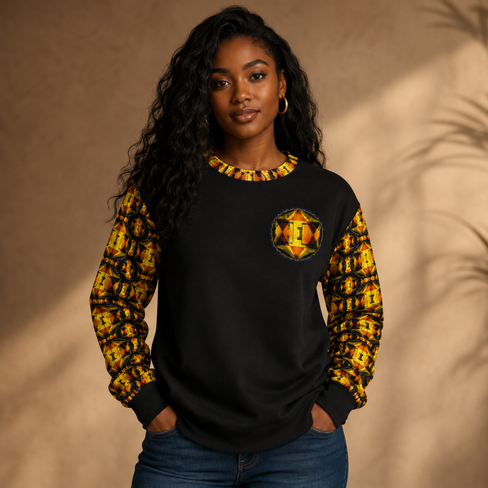 Hebrew World™ (01–02) — Royal Radiance™ | Unisex Sweatshirt