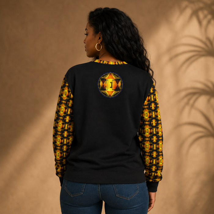 Hebrew World™ (01–02) — Royal Radiance™ | Unisex Sweatshirt