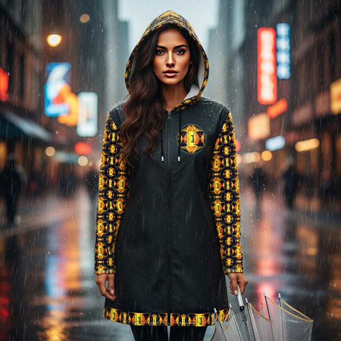 Hebrew World™ (01–02) — Royal Radiance™ | Women's Rain Coat