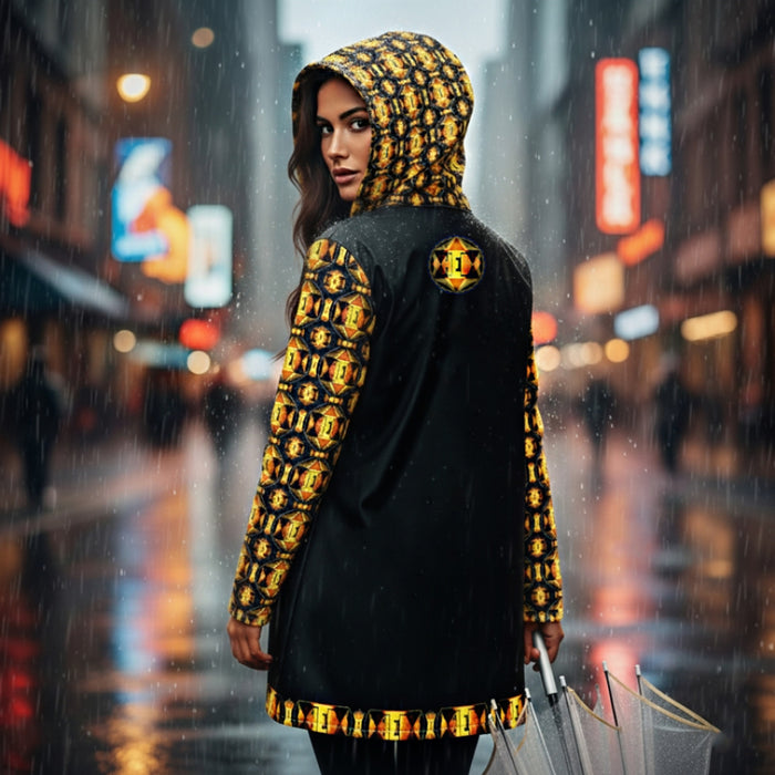 Hebrew World™ (01–02) — Royal Radiance™ | Women's Rain Coat