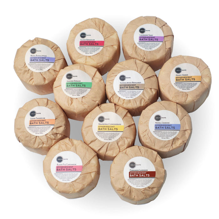 Heliotrope - Effervescent Bath Fizzies w/Jojoba & Protein (13 scents): Neroli Jasmine