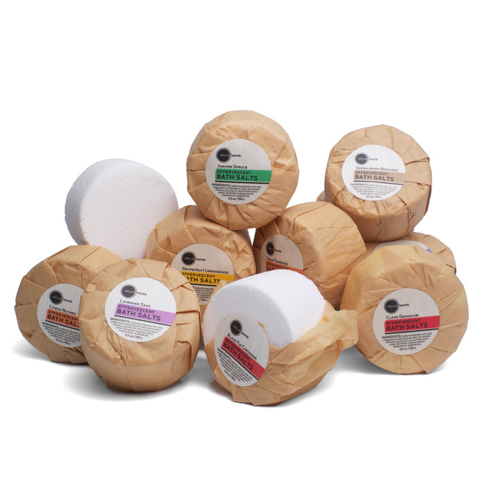 Heliotrope - Effervescent Bath Fizzies w/Jojoba & Protein (13 scents): Neroli Jasmine