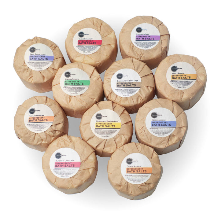 Heliotrope - Effervescent Bath Fizzies w/Jojoba & Protein (13 scents): Neroli Jasmine