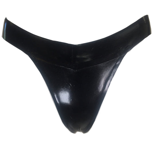 High Cut Thong READY TO SHIP -X-Large XL / Black Womens - Vex Inc. | Latex Clothing