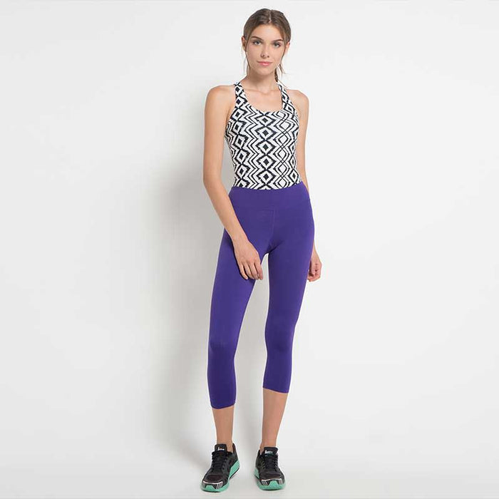 High Rise Crop Capri Wanita