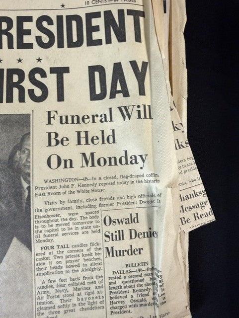 Historic Newpaper 1963-64  JFK Assassination  Tucson Daily Citizen