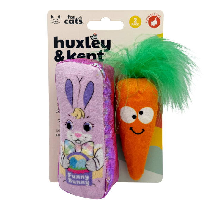 Packaged Hoppy Easter 2pk Cat Toy.