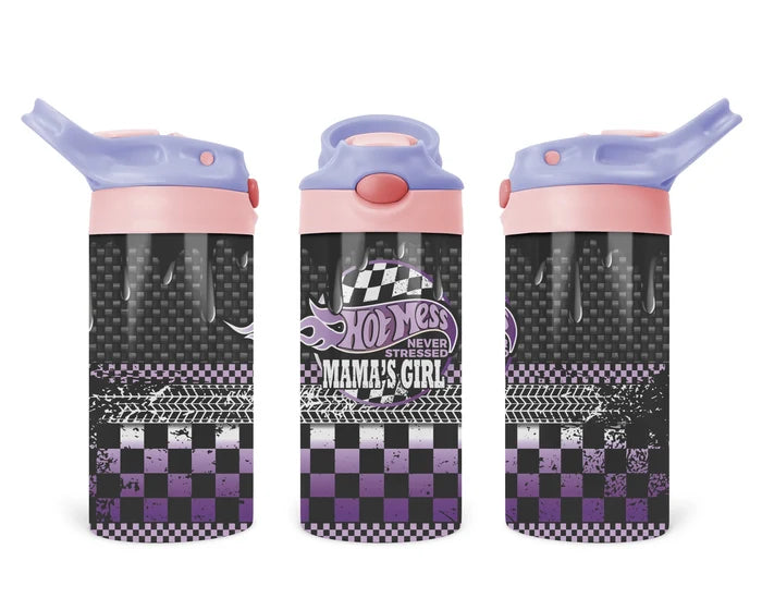 Hot Mess, Never Stressed – Mama’s Girl | Personalized Kids Tumbler