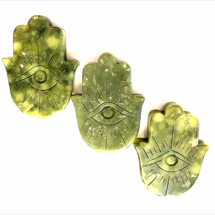 Humza and Evil Eye Gemstone Carving / Shape
