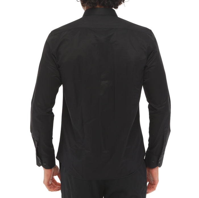 Black Single Cuff Shirt for Men