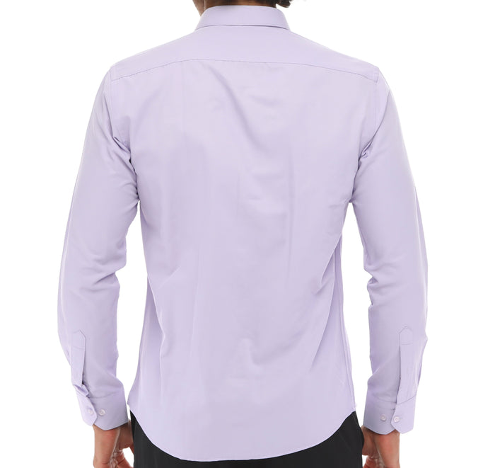 Men's Lilac Single Cuff Shirt