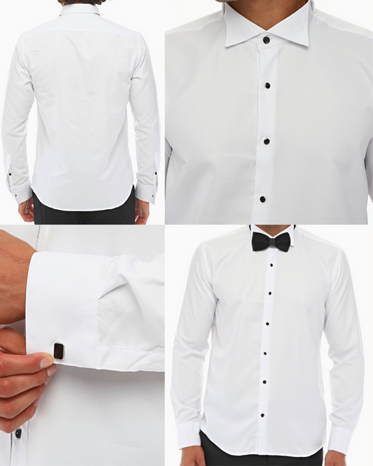 white tuxedo shirt