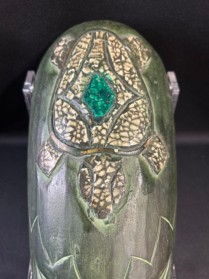 Indonesia Green Face w/Turtle Wood Mask
