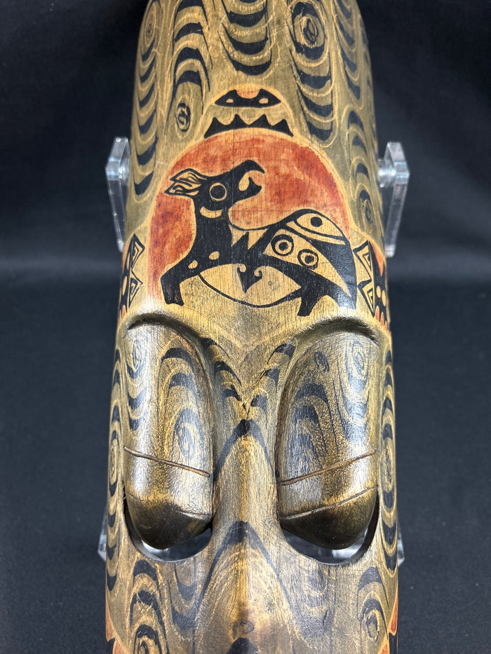 Indonesia Hand Carved Wooden Tribal Mask