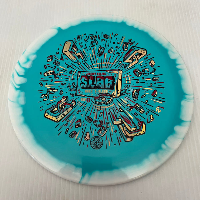 White Halo/Teal Flight Plate 9 / 173-5 grams