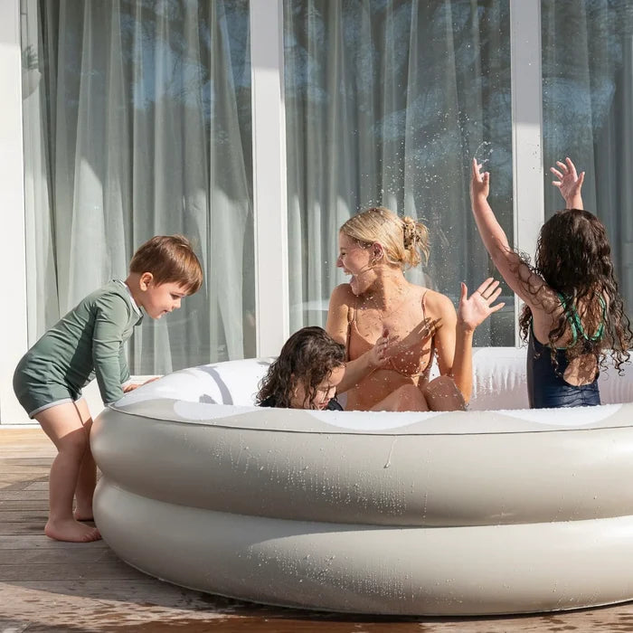 Inflatable Round Pool | Scallop Clay