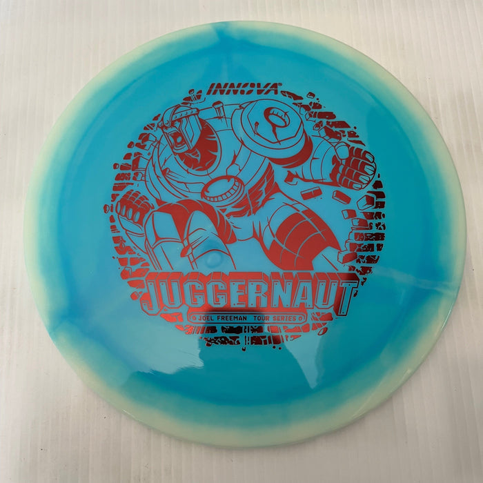 Glow White Halo/Red Stamp / 173-5 grams