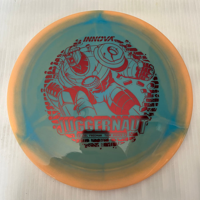 Glow Orange Halo/Red Stamp / 173-5 grams