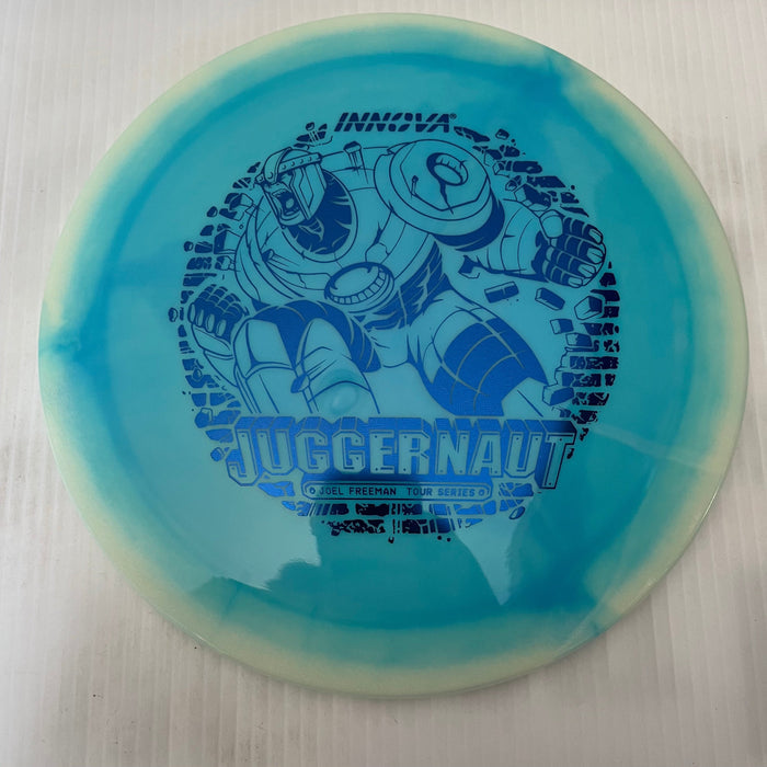 Glow White Halo/Blue Stamp / 173-5 grams
