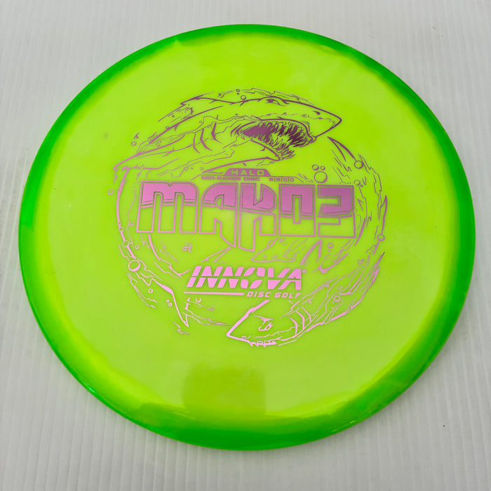 Bright Green Halo with White Plate/Pink Stamp/180g
