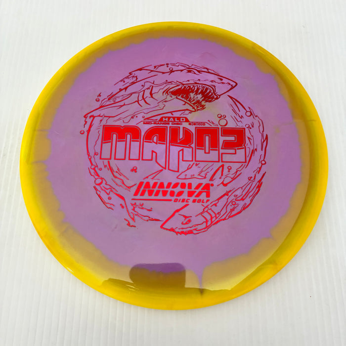 Yellow Halo with Purple Plate/Red Stamp/180g