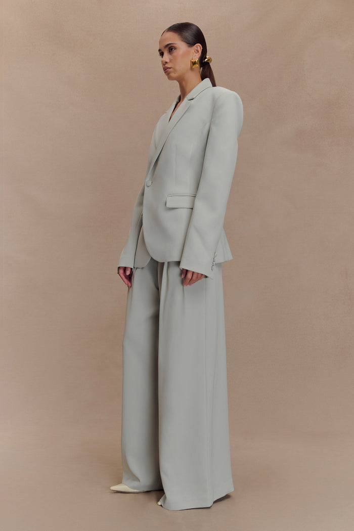 Jameson Pleated Wide Leg Pants - Light Sage