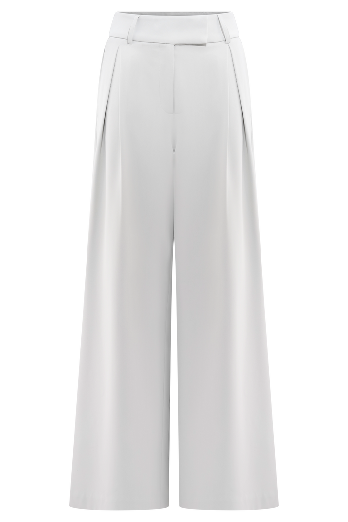Jameson Pleated Wide Leg Pants - Light Sage