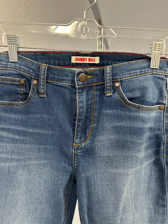 Johnny Was Sassoon Straight Leg Jeans Size 27