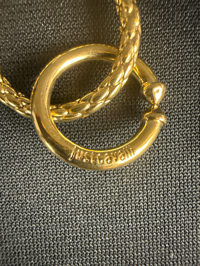 Just Cavalli Drop Hoop Earrings