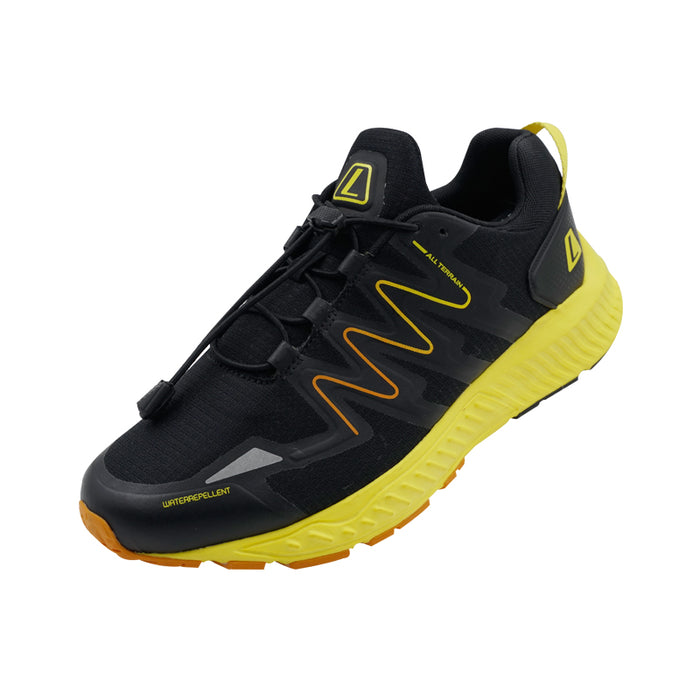 KUMO 2 Black/Yellow Sepatu Lari Pria