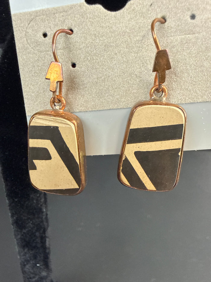 Lapidaria Barrera Mata Ortiz Pottery Shard Earrings