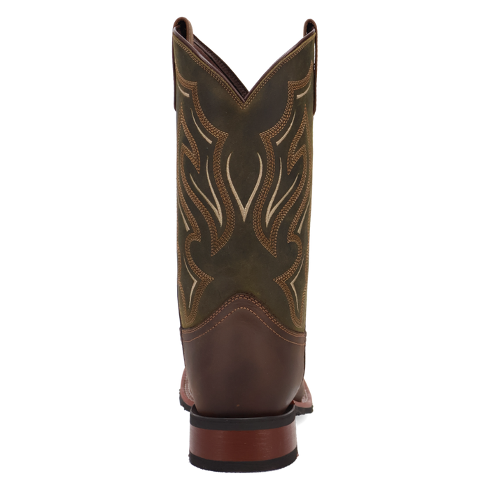 Laredo Men's Trailblazer Western Boot in Brown/Hunter Green