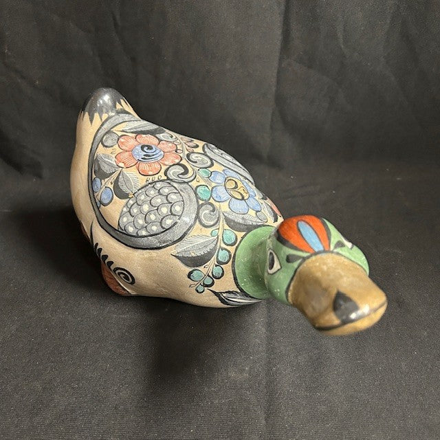 Large Tonala Art Pottery Mallard