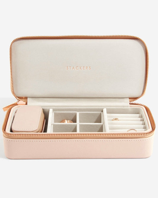 Large Zipped Jewellery Box | Blush