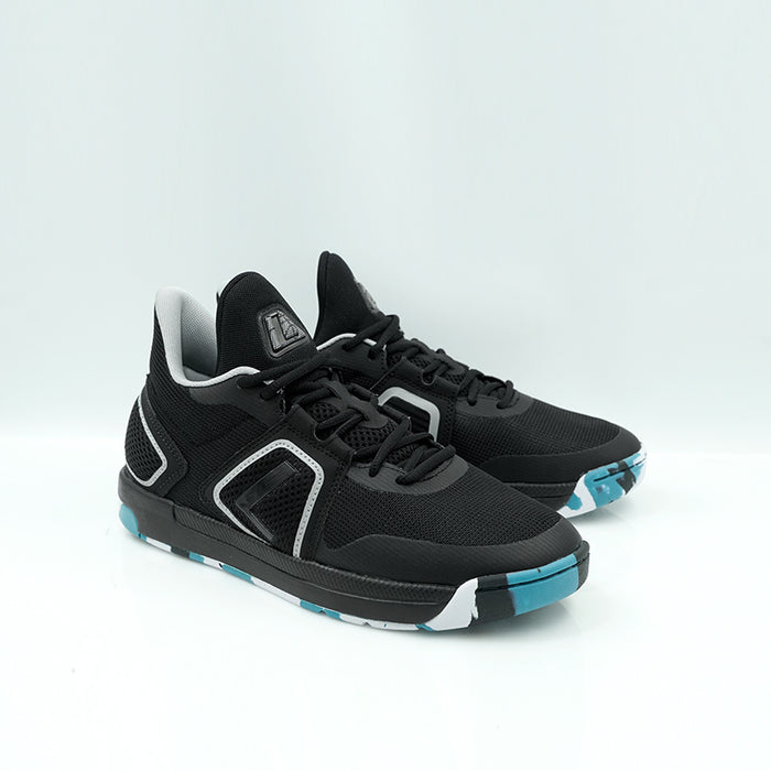 League Fourpoints Black/Grey Sepatu Basket Pria