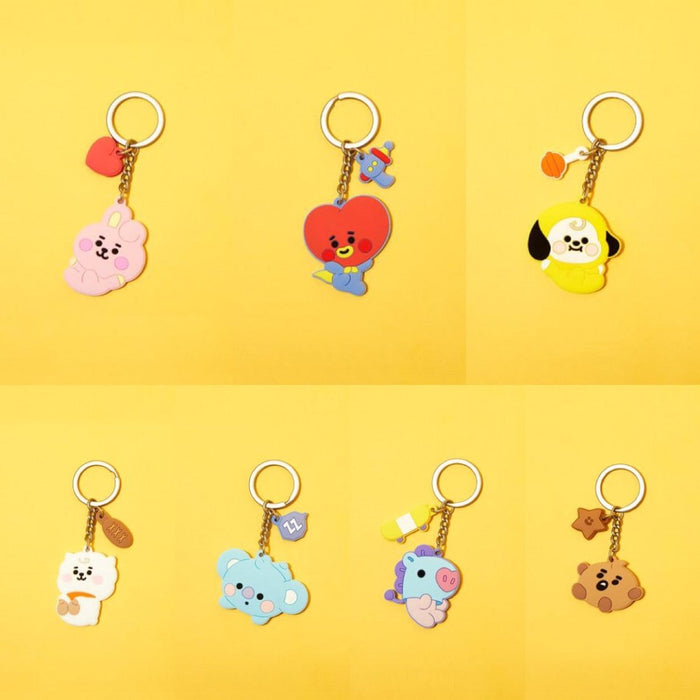 [LINE X BT21] Baby Silicone Keyring - K-STAR