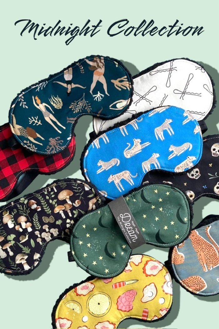 Little Man - MIDNIGHT COLLECTION /  Sweet Dream Sleep Mask / Green Moon and Star