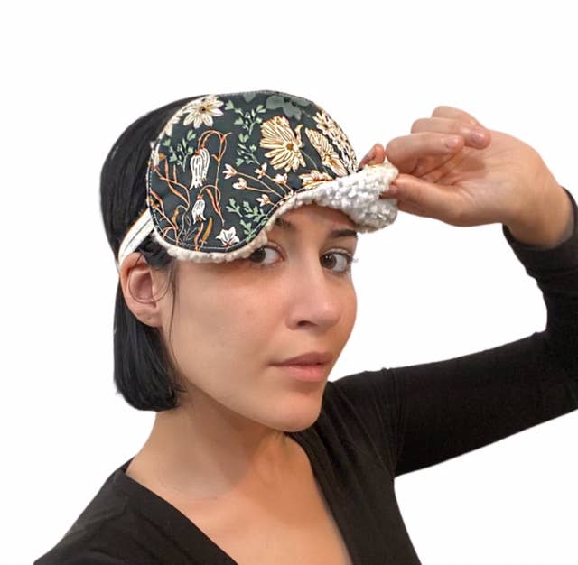 Little Man - MIDNIGHT COLLECTION /  Sweet Dream Sleep Mask / Green Moon and Star
