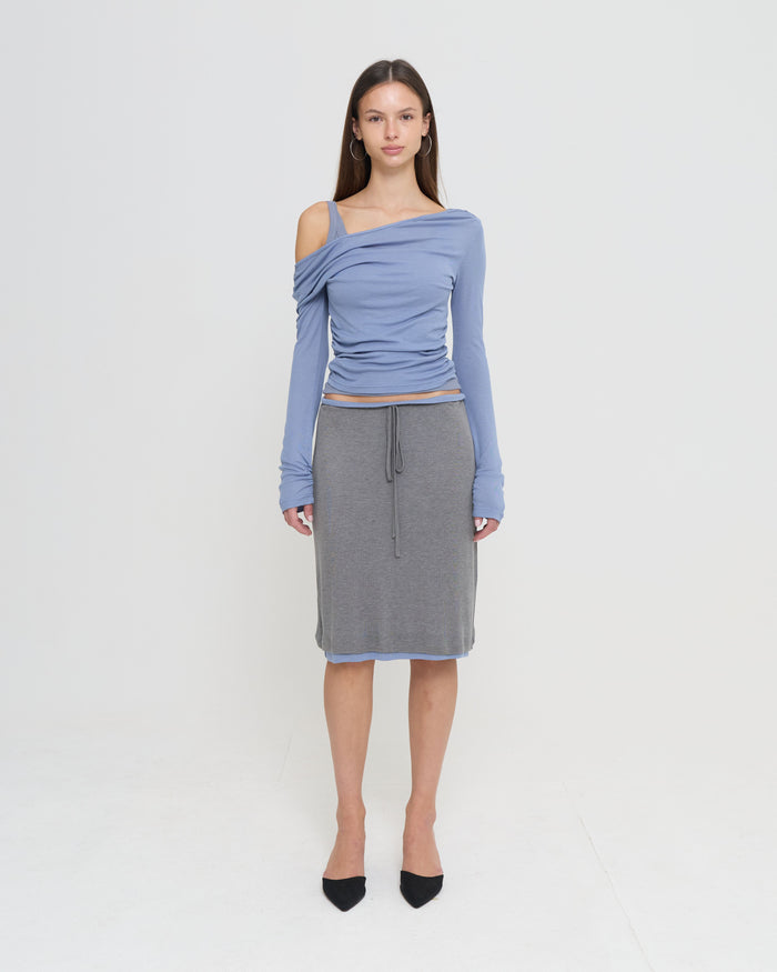 LS LAYERED TANK - DUSTY BLUE