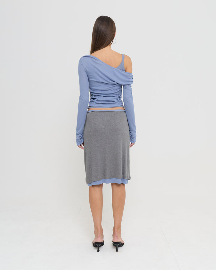 LS LAYERED TANK - DUSTY BLUE
