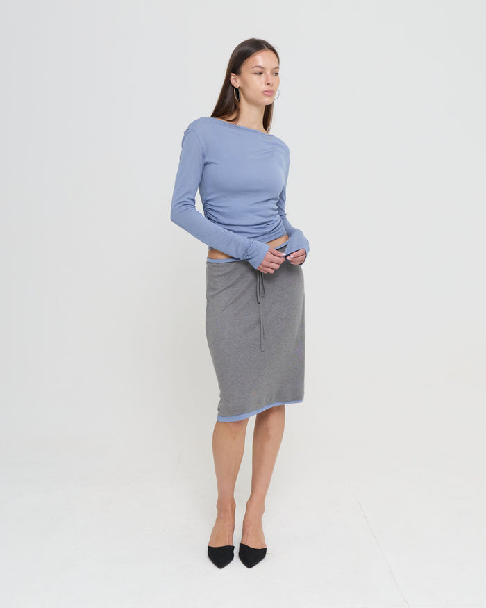 LS LAYERED TANK - DUSTY BLUE
