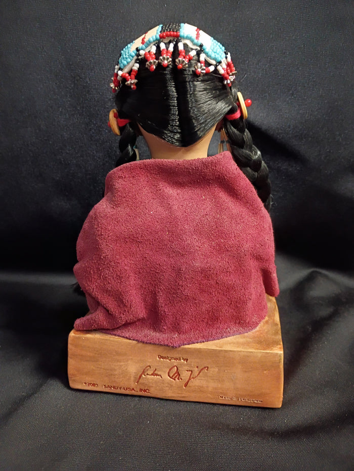 Magaskawee Native American Sculpture by Ruben Tejada