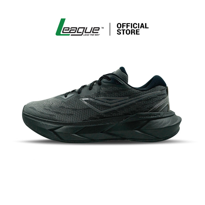 Malvin Black/Grey Sepatu Lari Pria
