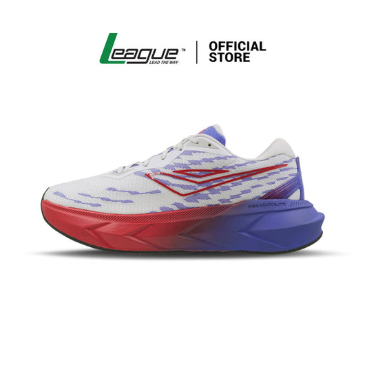 Malvin White/Chinese Red Sepatu Lari Pria