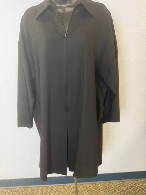 Mary DeAngelis 100% Wool Shacket Coat L
