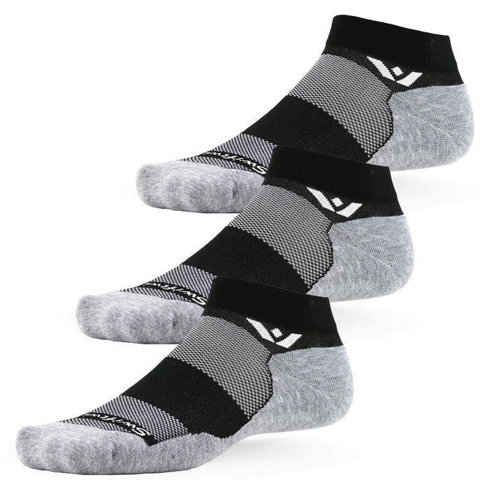 Three pairs of Maxus Ankle socks in black