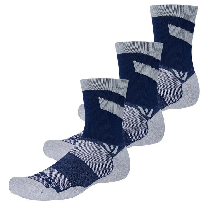 Maxus Mid-Crew sock in Chevron Navy